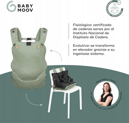 BABYMOOV MOOV&BOOST marsupiu ergonomic și înălțător 2 în 1