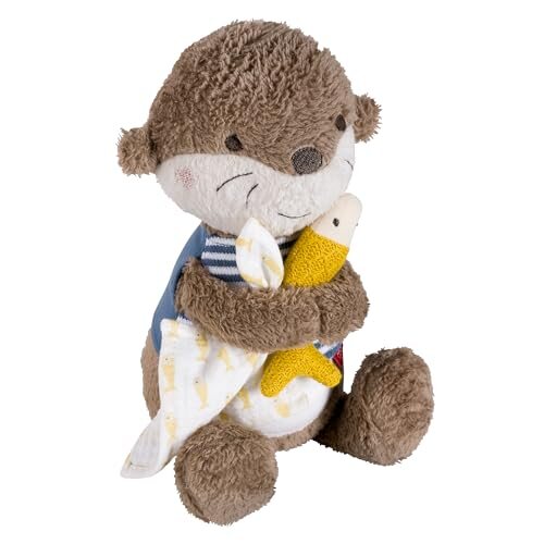 FEHN Otter Theo Nachtlampe und Kuscheltier