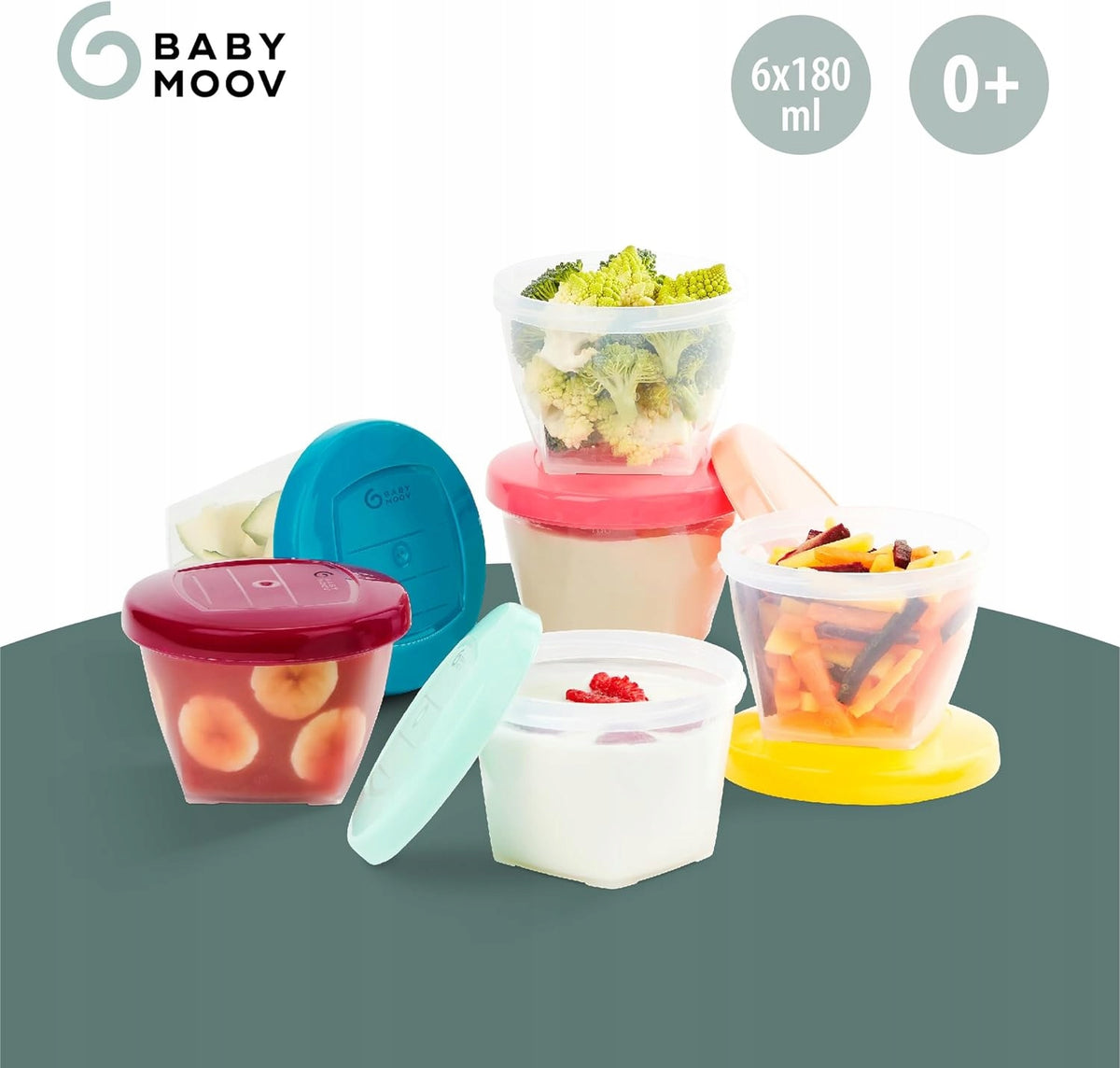 BABYMOOV Babybols nádoby 6 x 180 ml