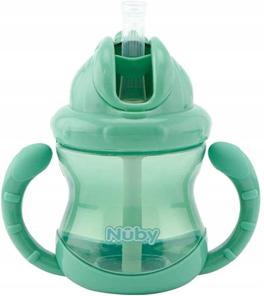 NUBY tasse anti-fuite avec paille 12 m+ 270 ml