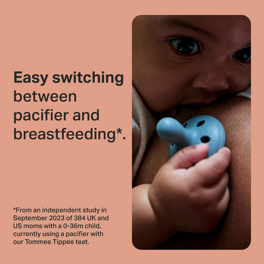 TOMMEE TIPPEE Breast Like upokojujúci cumlík x4 0 – 6 mesiacov