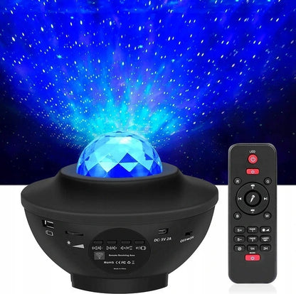 VOKSUN LED Bluetooth projektor hviezd + diaľkové ovládanie