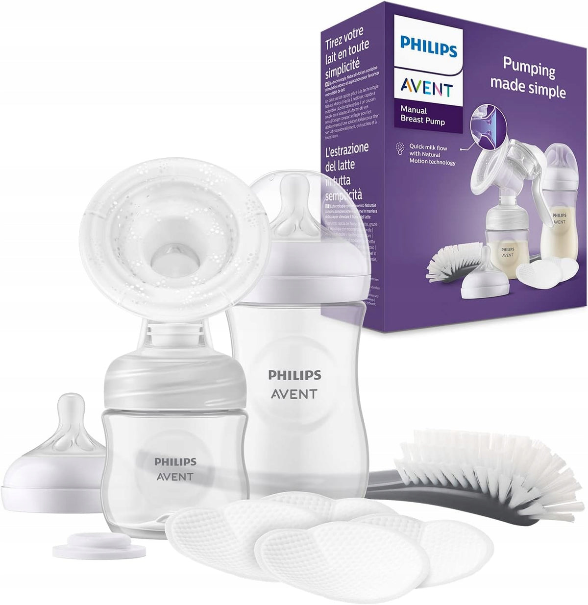 PHILIPS AVENT Natural SCF430/60 ručný odsávač mlieka + príslušenstvo