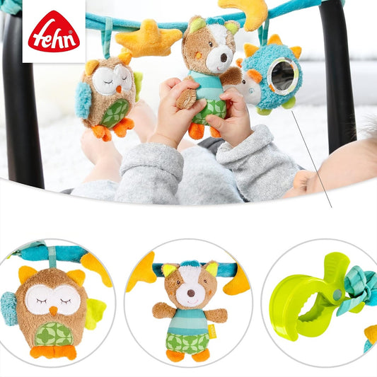 FEHN závesná retiazka na kočík, postieľku a autosedačku FehnLand SPIACI LES 49 cm – fotografia produktu 2