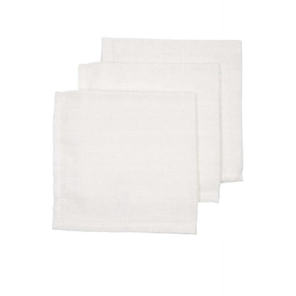 MEYCO pieluchy muślinowe 30cm x 30cm x3szt - białe pieluchy muślinowe dla dziecka, nowy stan