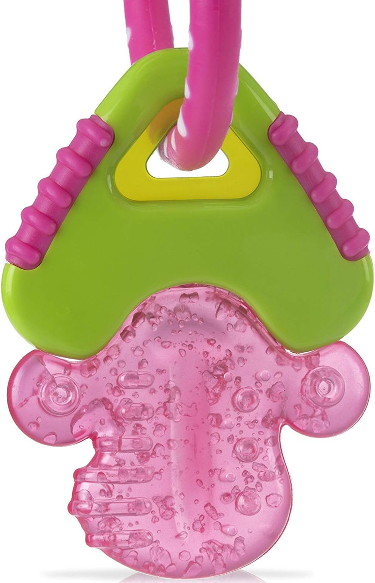 NUBY IcyBite silikónové chladiace hryzadlo 9 x 14 cm KĽÚČE