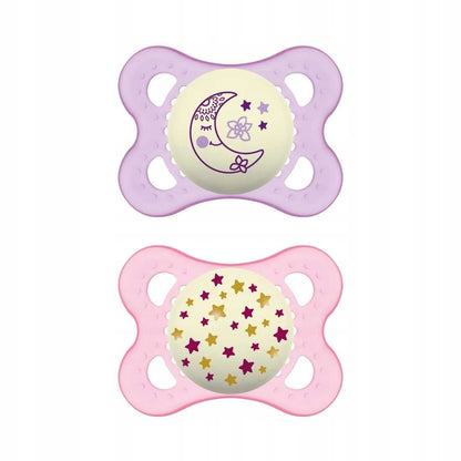 MAM ORIGINAL NIGHT cumlík x2 2-6m svietiaci KAUČUK