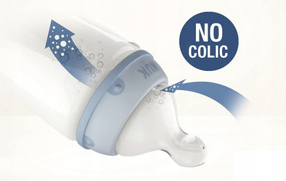 NUK First Choice+ Night súprava 3 svietiacich fliaš 300 ml 6-18 m cumlík M