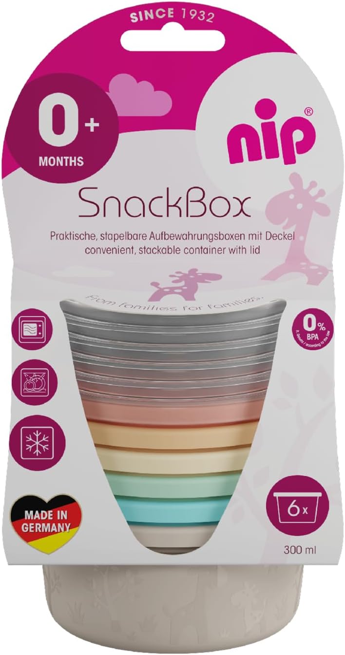 NIP Snackbox nádoba s viečkom 6 x 300ml