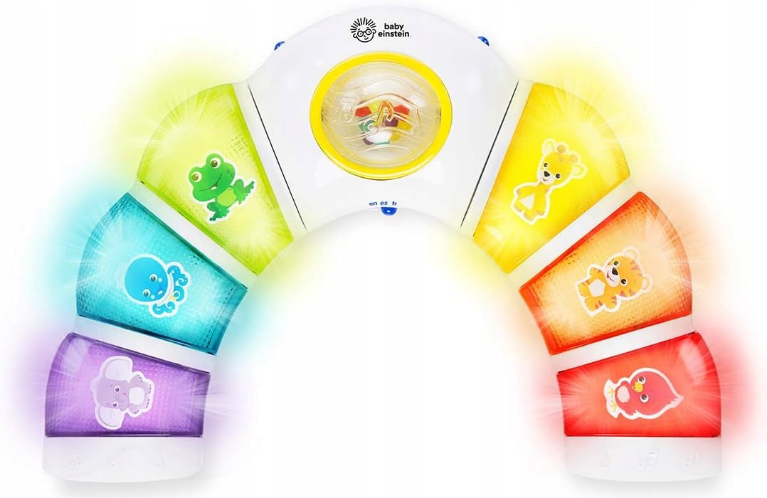BABY EINSTEIN panel świetlny z grzechotką, melodiami i słowami w 3 językach
