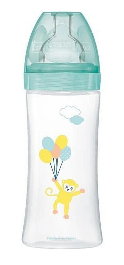 DODIE fľaša 330 ml, cumlík 3, rýchly prietok, 6 m+