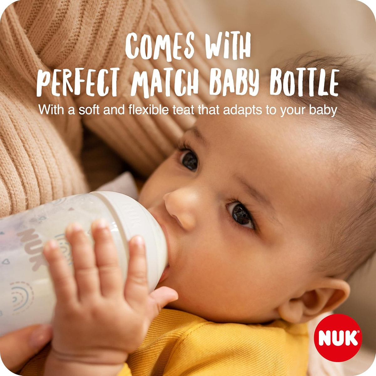 NUK manuálna odsávačka mlieka + fľaše Perfect Match 150 ml, súprava