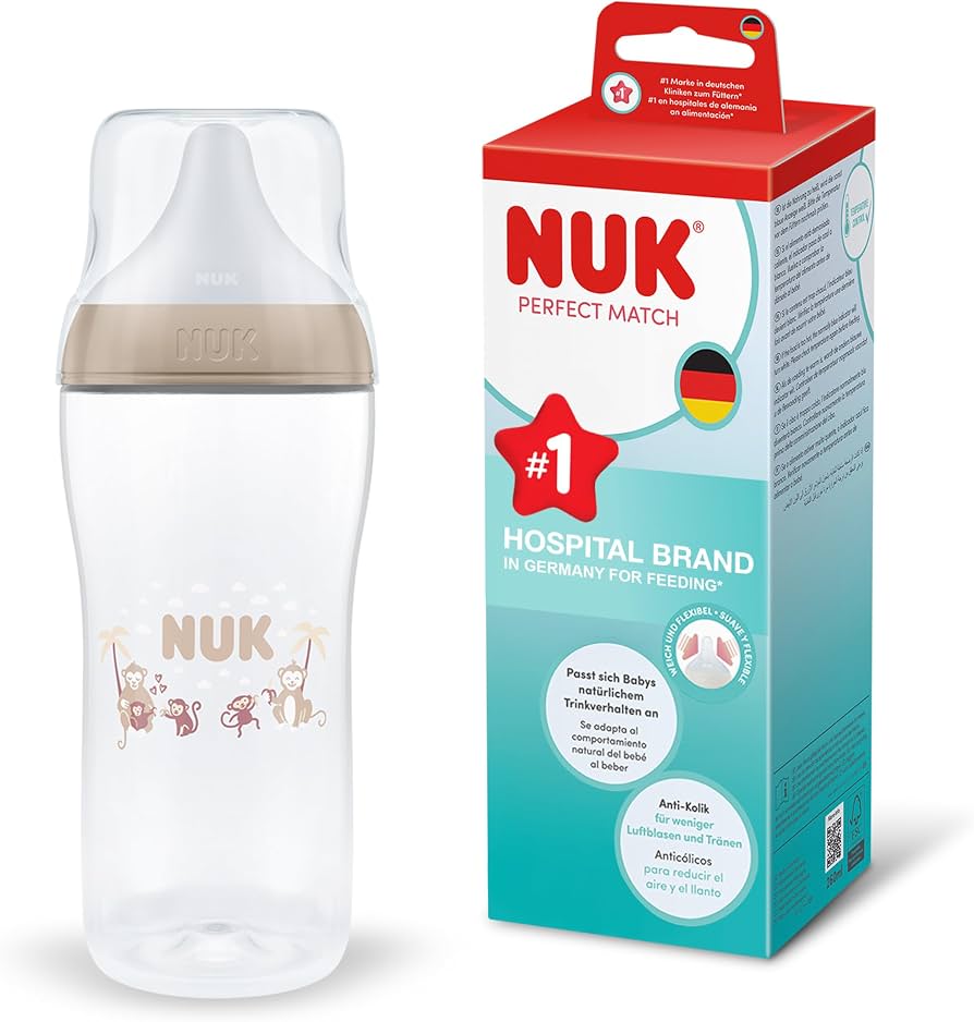 NUK Perfect Match anti-colic bottle, 360 ml, 8m+