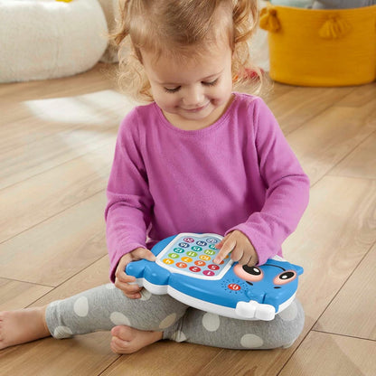 FISHER-PRICE interaktívna VEĽRYBA so svetlami, 120 melódiami a vetami, NEMECKÝ JAZYK