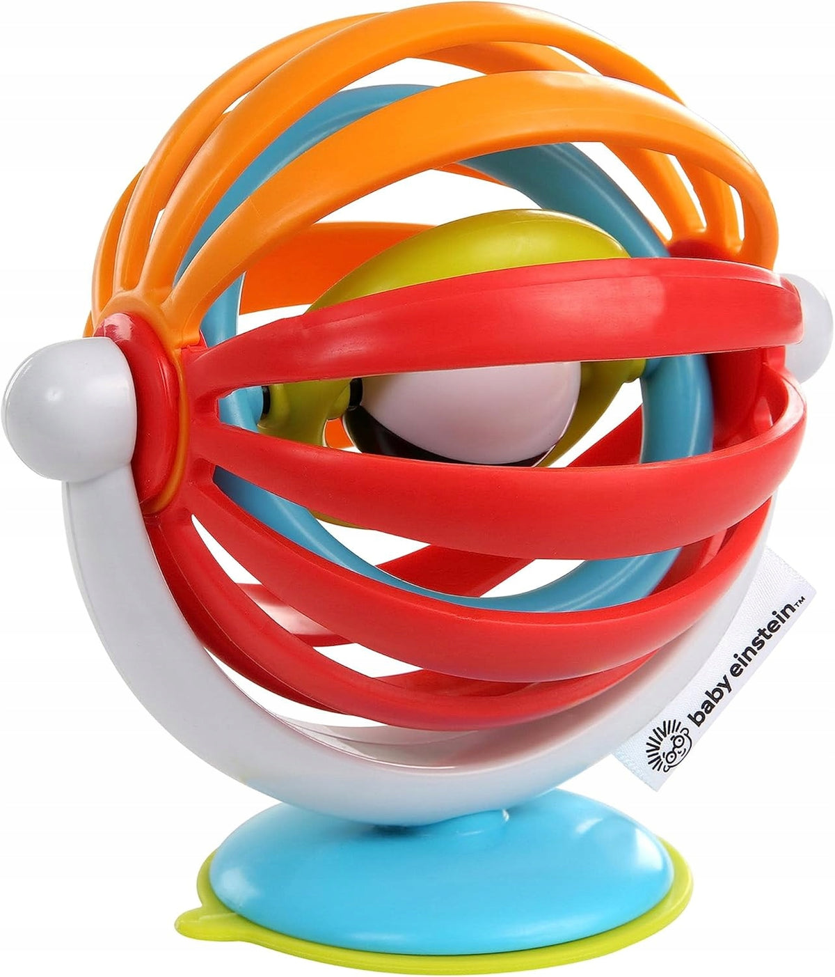 BABY EINSTEIN Sticky Spinner hračka s hrkálkou a prísavkou 3 m+