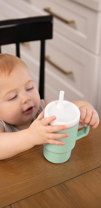 INFANTINO My 1st Tumbler silicone sippy cup with spout 266 ml 6 m+