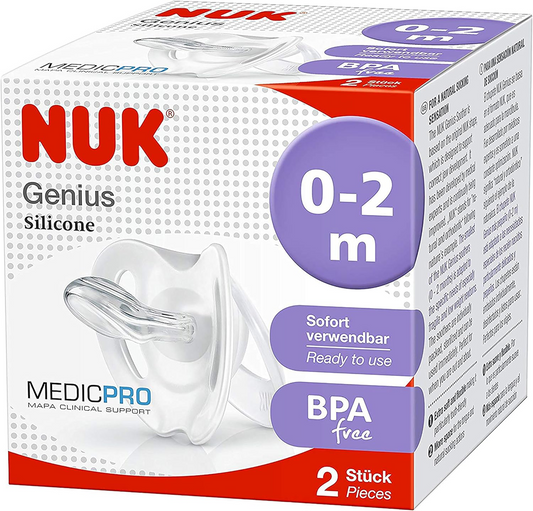 NUK Genius Medic Pro πιπίλα x2 0-2 μηνών