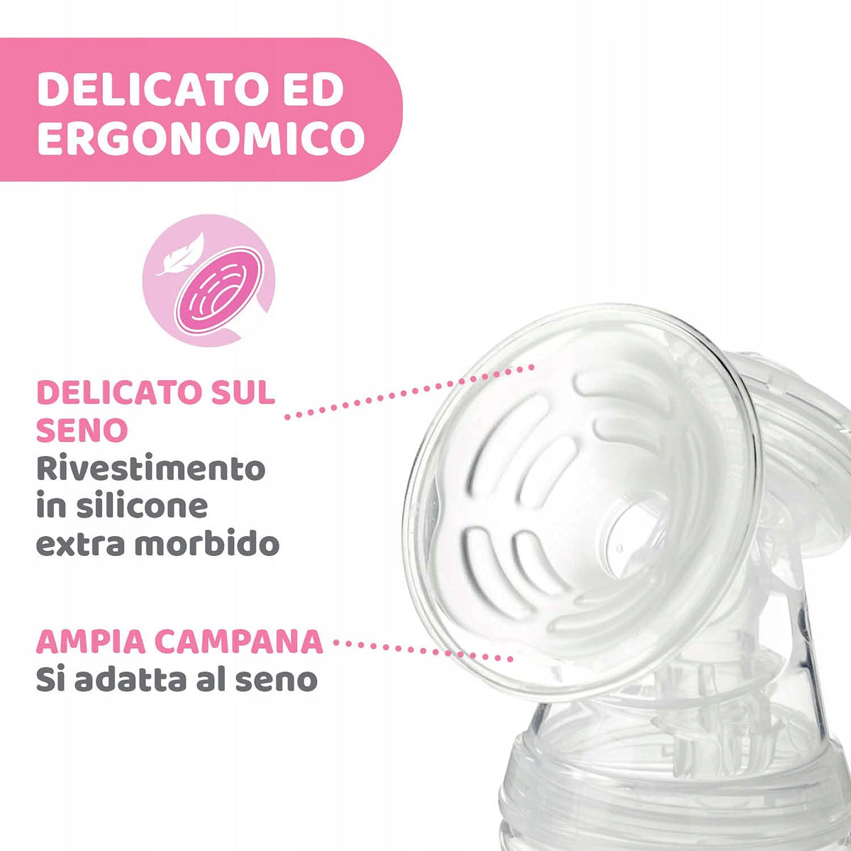 CHICCO Naturally elektrická odsávačka mlieka ružová
