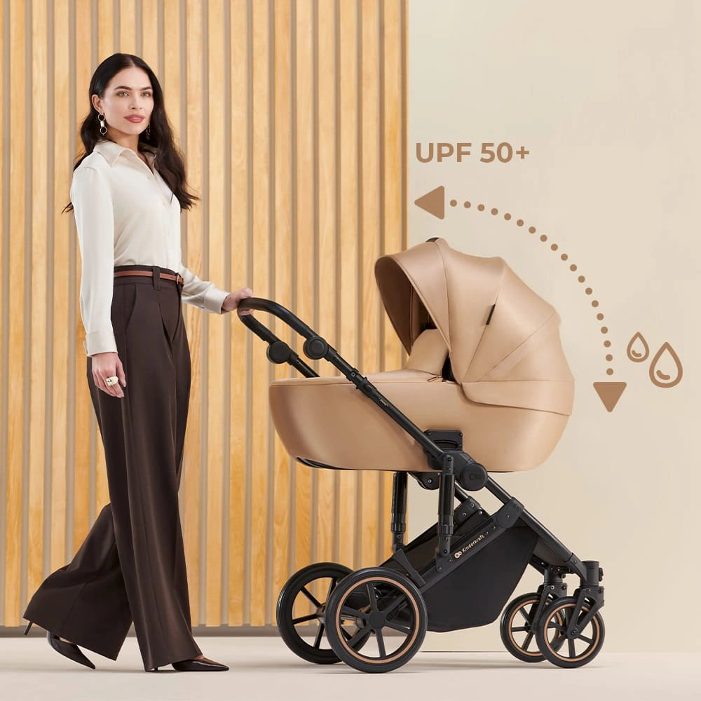 KINDERKRAFT PRIME2 PRO 3w1 wózek wielofunkcyjny do 22kg + fotelik MINK PRO – SHADOW GREY – zdjęcie 11