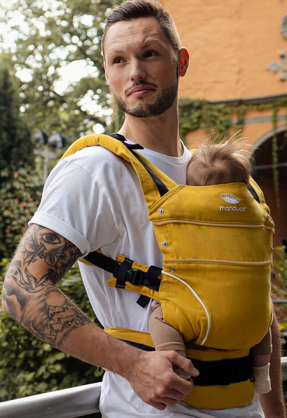 MANDUCA First nosič s klipmi z organickej bavlny