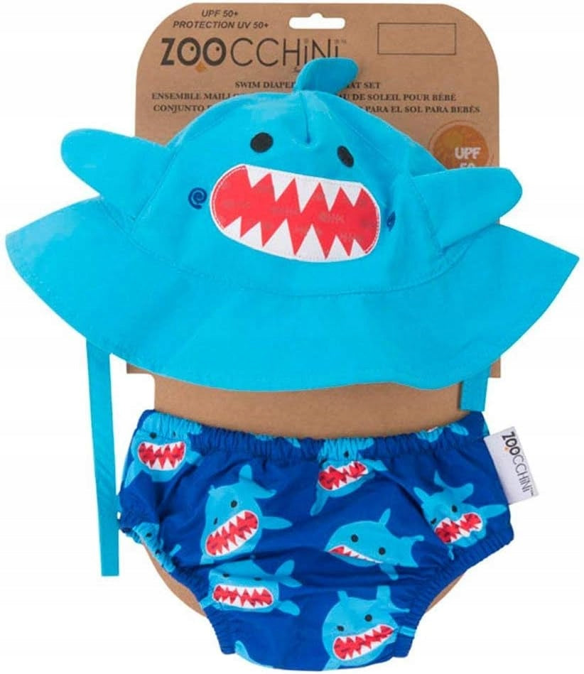 ZOOCCHINI swim diaper + hat 3–6 months