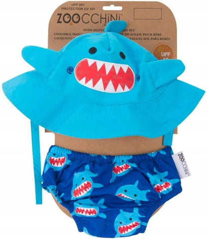 ZOOCCHINI swim diaper + hat 3–6 months