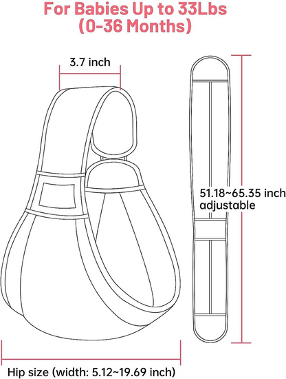 MUMGAROO nosič PÁS šatka do 15 kg