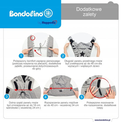 HOPPEDIZ Bondolino Plus ergonomický nosič
