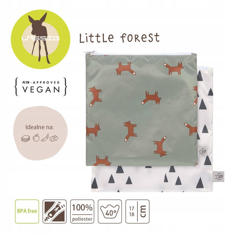 LASSIG Snack Bag vrecká na maškrty x2 17x18 cm