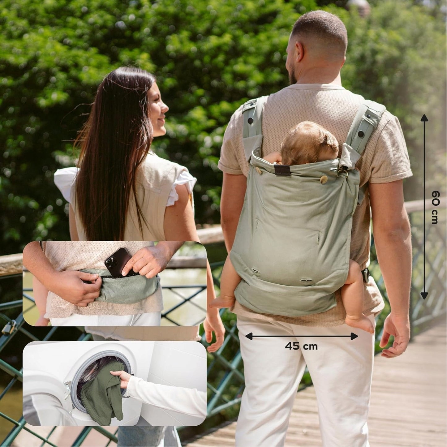 BABYMOOV MOOV&BOOST marsupiu ergonomic și înălțător 2 în 1