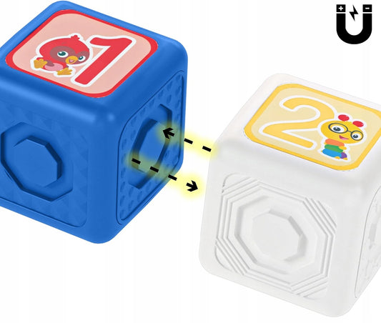 BABY EINSTEIN Connectables Dive & Soar magnetické kocky 11 kusov