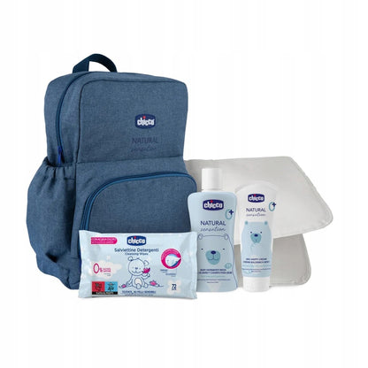 CHICCO Natural batohová taška na plienky a príslušenstvo + kozmetika