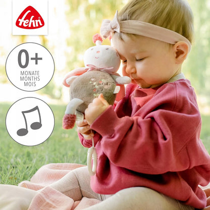 FEHN Garden Dreams zawieszka PSZCZOŁA z pozytywką dla niemowląt 0+ uspokaja melodią i pomaga zasnąć