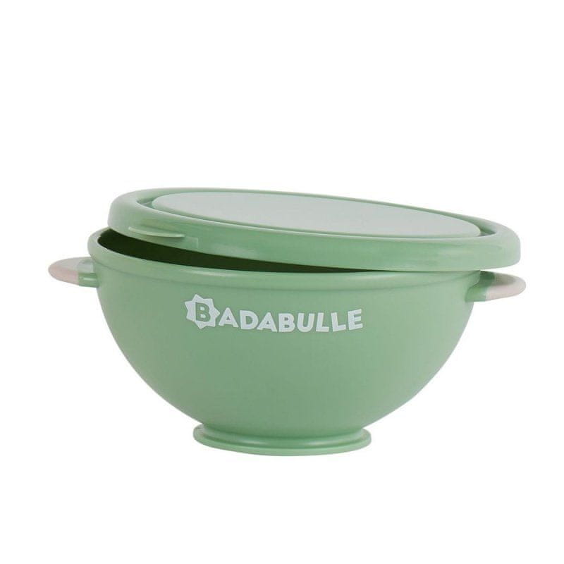 BADABULLE set de boluri cu ventuză și capace x5 + lingurițe x3