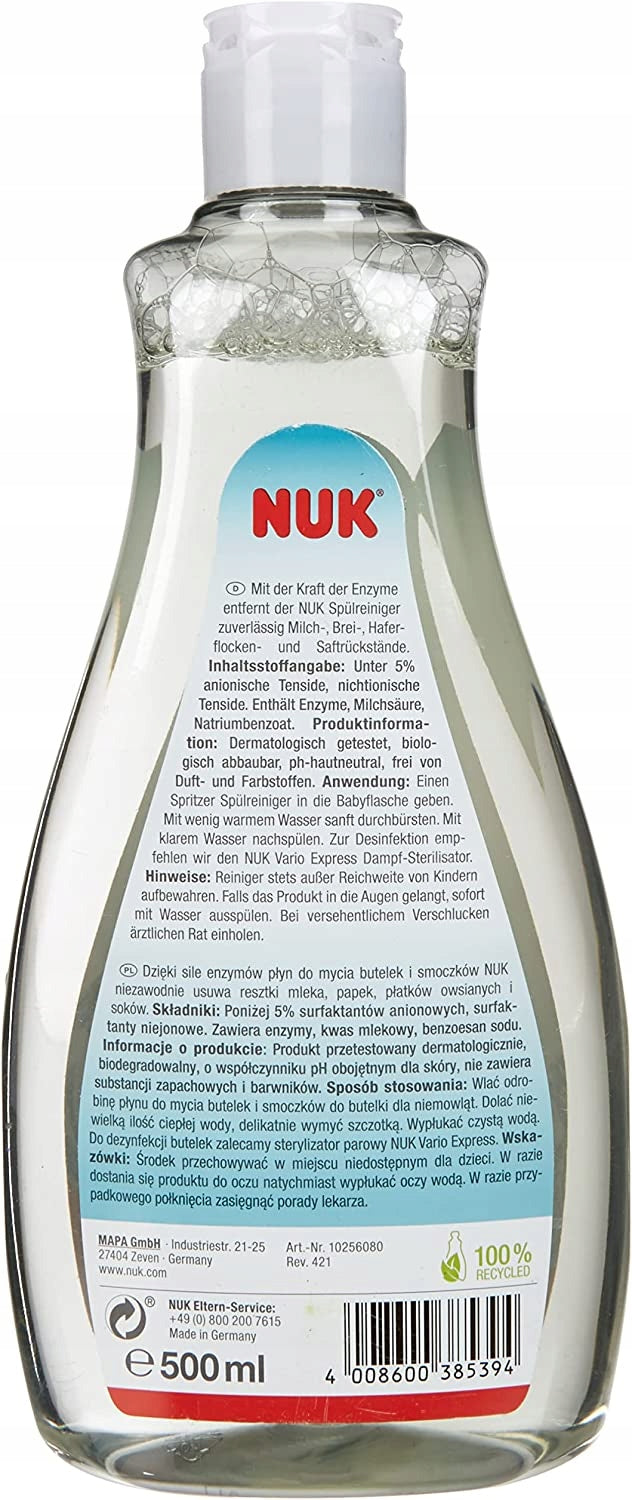 NUK tekutina na umývanie fliaš a cumlíkov 500 ml