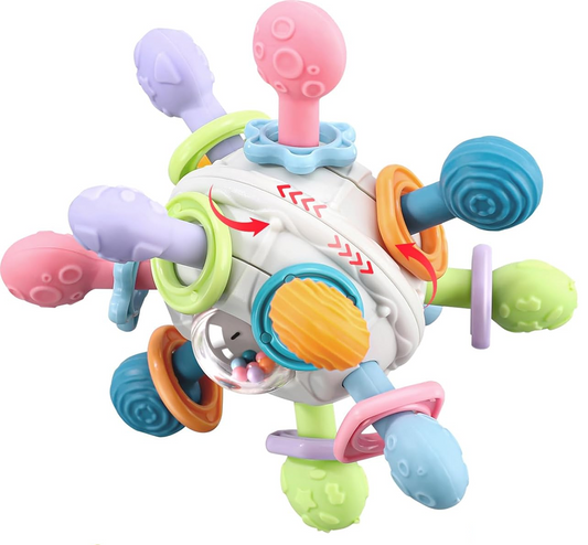 MIUZIFUN Senzorická loptička na hryzenie Teether Ball 10,5 cm