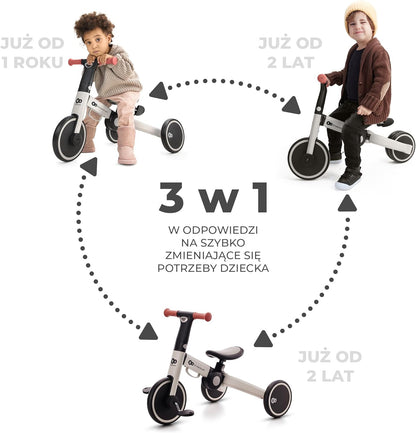 KINDERKRAFT 4TRIKE trojkolka 3 v 1 12 mes.+