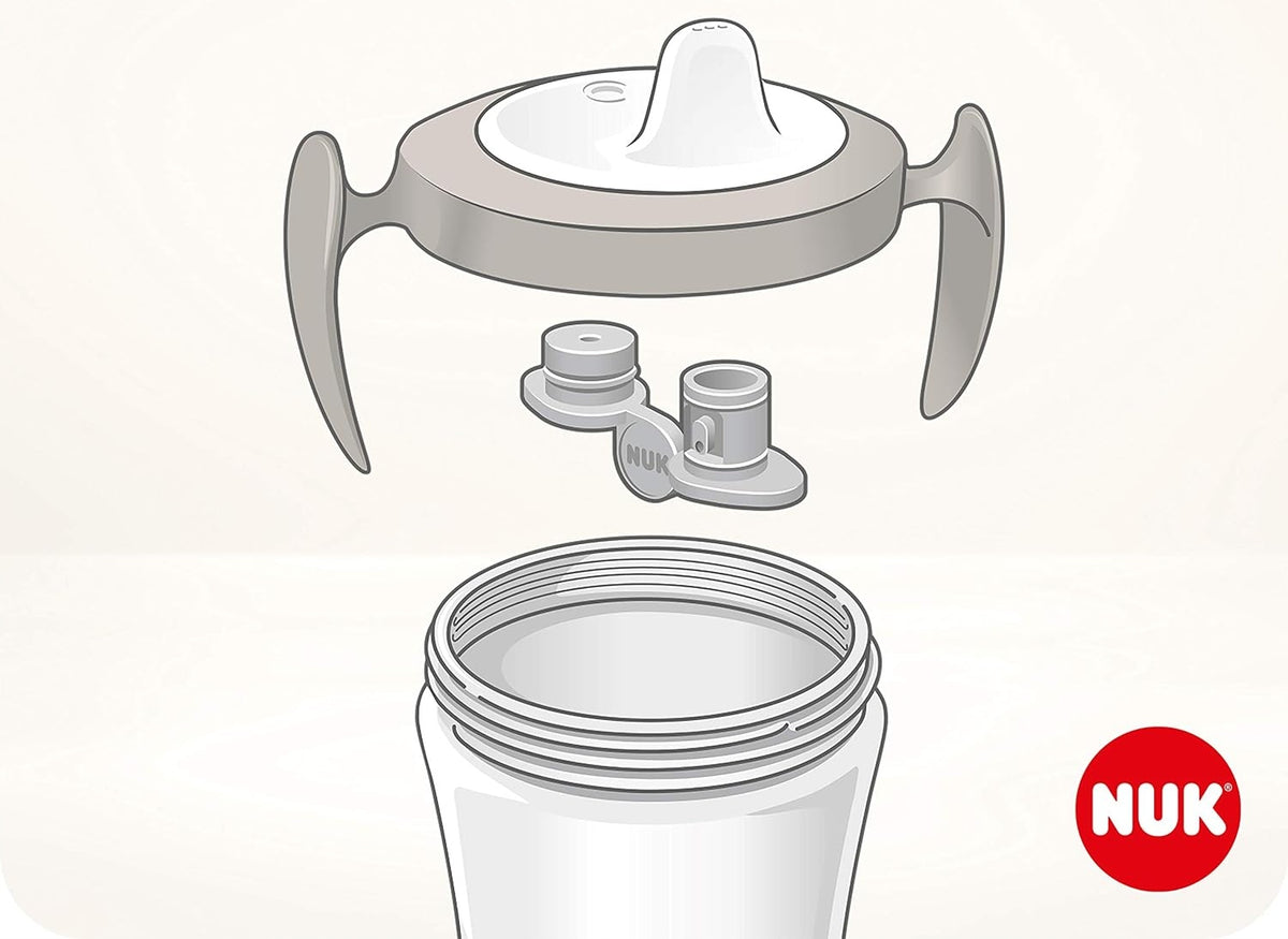 NUK Trainer Cup NEKVAPKACÍ HRNČEK srdce 6 m+ 230 ml
