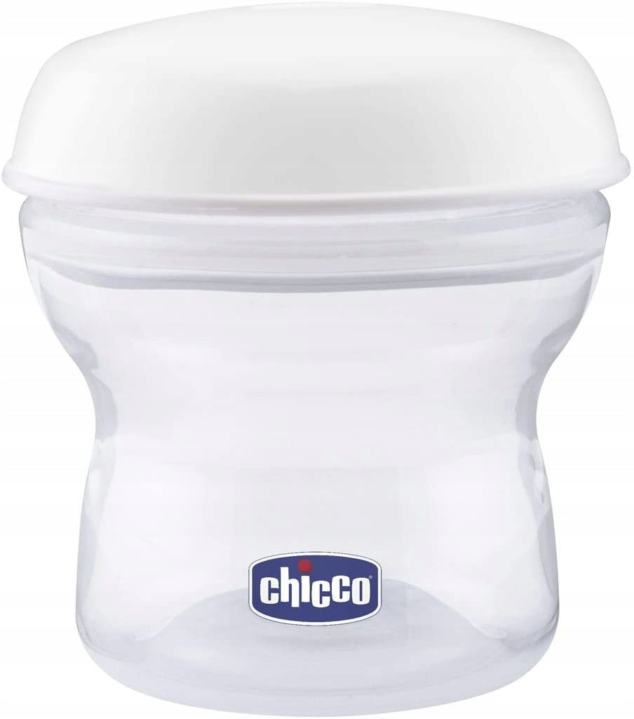 CHICCO nádoby na mlieko 4 x 150 ml + cumlík s uzáverom