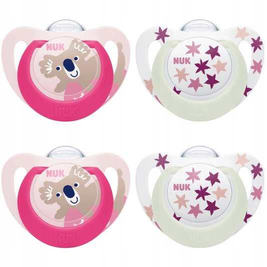 NUK STAR Day&Night cumlík na upokojenie x4, 18 – 36 mes.
