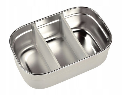 BEABA desiatový box lunchbox NEREZOVÁ OCEĽ 760 ml s priehradkami