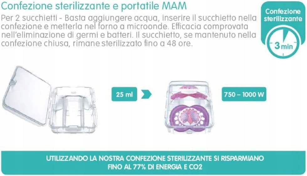 MAM COMFORT cumlík x2 3 – 12 mesiacov
