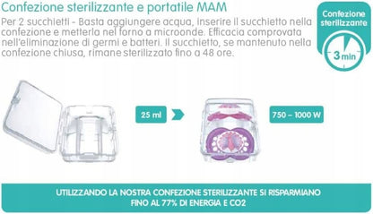 MAM COMFORT cumlík x2 3 – 12 mesiacov