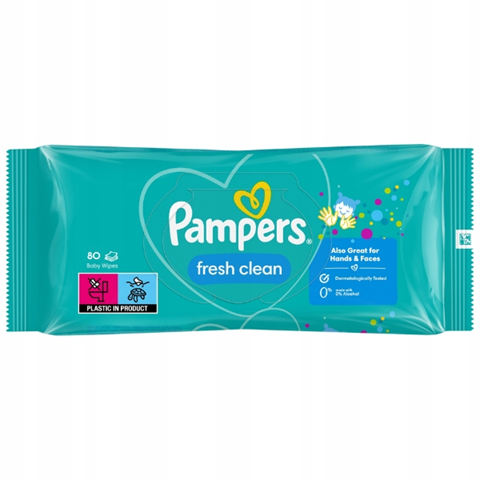 PAMPERS FRESH CLEAN vlhčené obrúsky x80