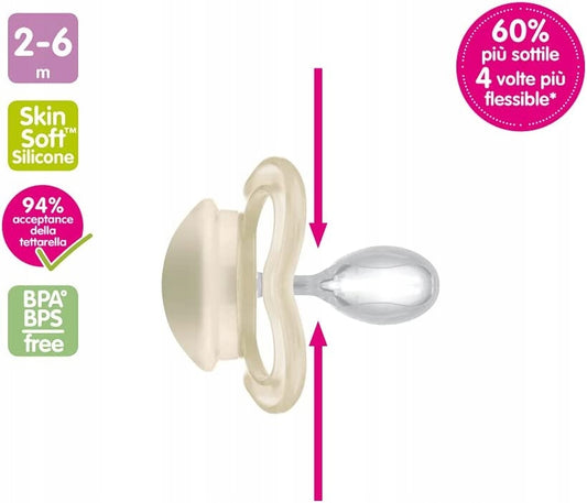 MAM SUPREME NIGHT chupete de silicona 2-6 meses para bebés