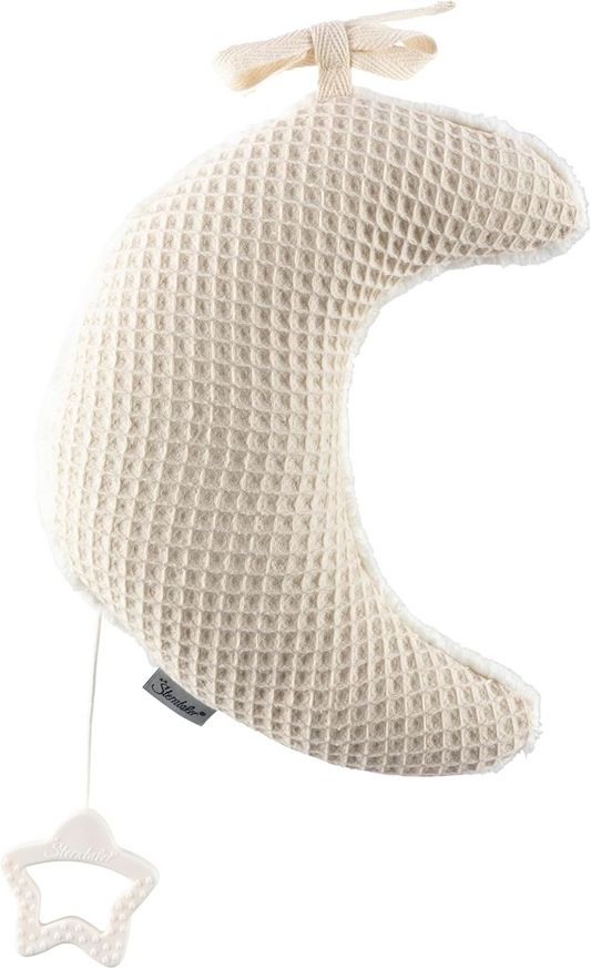 STERNTALER plyšová závesná hračka s hracím mechanizmom MESIAC 22 cm "N