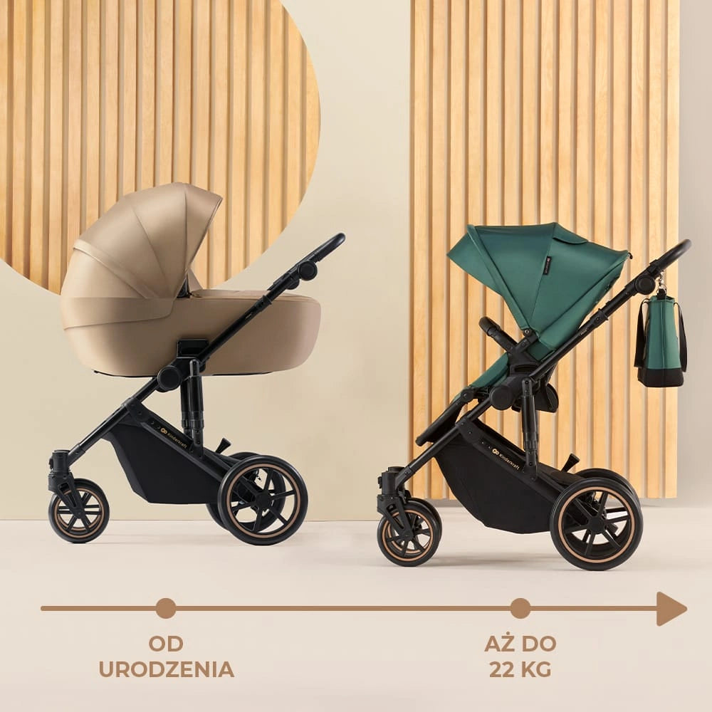 KINDERKRAFT PRIME2 PRO 3v1 multifunkčný kočík do 22kg + autosedačka MINK PRO
