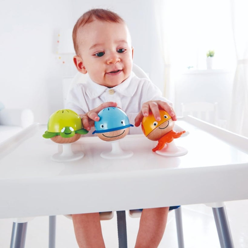 HAPE Stay-put sensoriska havsdjur med sugproppar 3 stycken