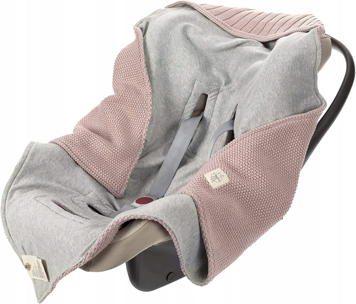 LASSIGcar seat blanket, wrappercolour pink-greyNew condition, replacement packaging possible