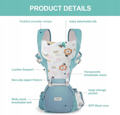 NUKIED ergonomické nosítko s bedrovým pásom 6v1